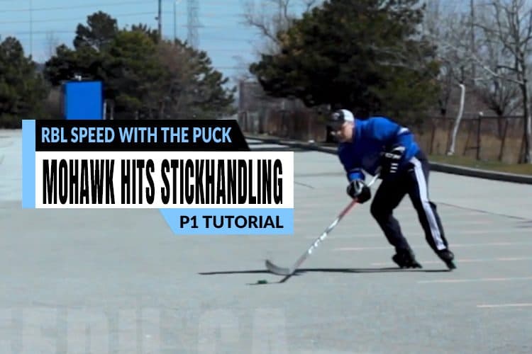 Rollerblading MOHAWK HITS STICKHANDLING
